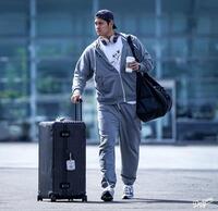 敵地へ移動する大谷翔平投手（ロサンゼルス・ドジャース提供）