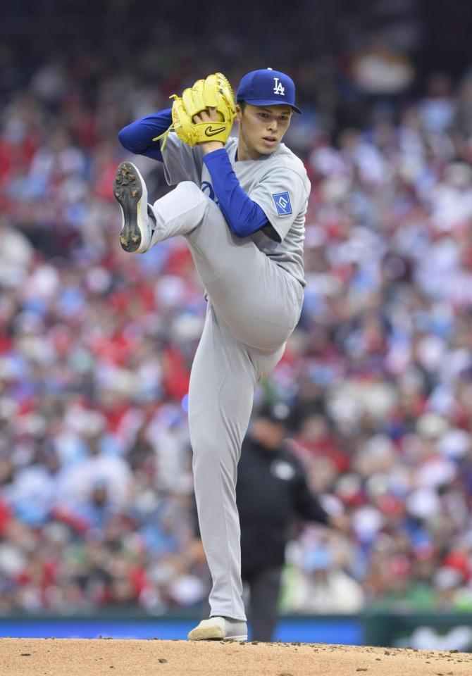 佐々木朗希、MLB初勝利の権利目前で68球無情の交代 五回