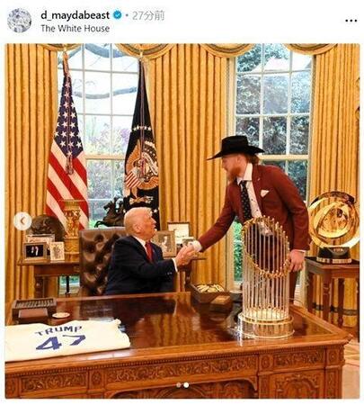 　ダスティン・メイのインスタグラム（ｄ＿ｍａｙｄａｂｅａｓｔ）より 