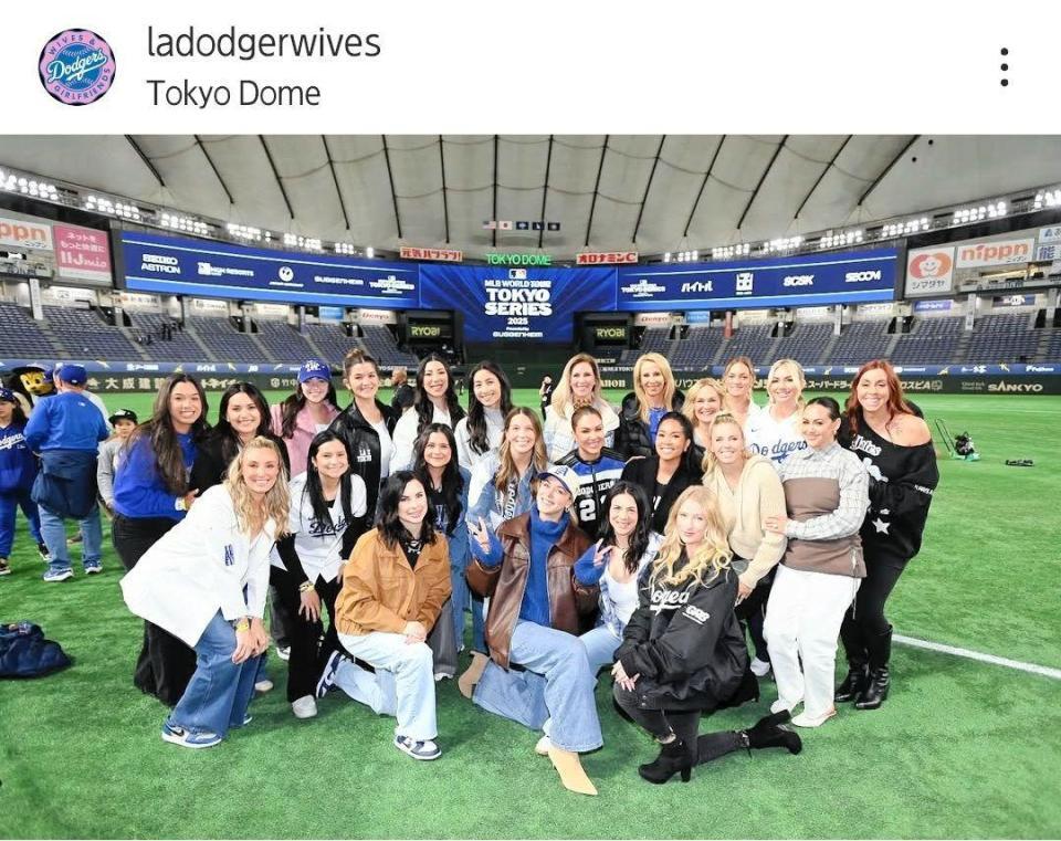 　ドジャーワイブスのインスタグラム（ｌａｄｏｄｇｅｒｗｉｖｅｓ）より 