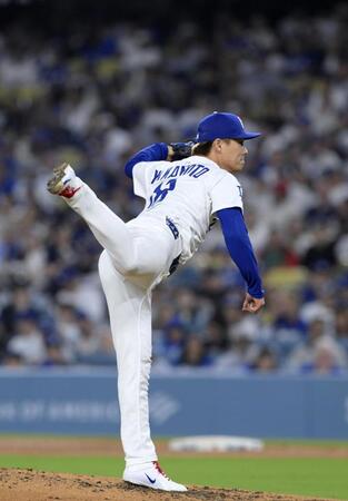　６回無失点で２勝目を挙げた山本（共同）