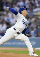 　６回無失点で２勝目を挙げた山本（共同）