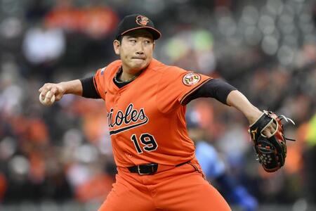 　ブルージェイズ戦に先発し、４回２／３を投げ８安打３失点だった菅野（ＡＰ＝共同）