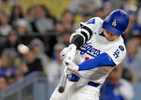 大谷、６試合ぶり５号ソロ　大リーグ、鈴木は先発外
