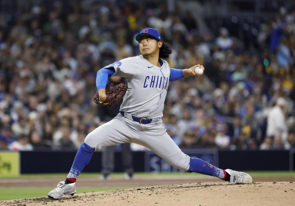 　パドレス戦に先発した今永