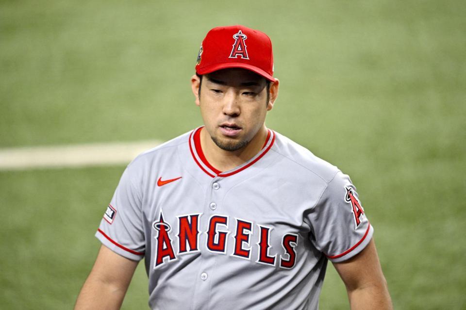 　レンジャーズ戦に先発した菊池（イマジンイメージズ・ロイター＝共同）