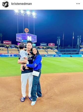 エドマンの妻クリステンさんのインスタグラム＠ｋｒｉｓｔｅｎｅｄｍａｎより