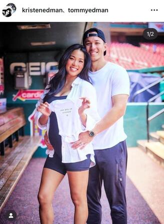 ２３年６月２１日付のエドマンの妻クリステンさんのインスタグラム＠ｋｒｉｓｔｅｎｅｄｍａｎより