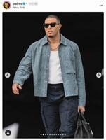 　遠征へ向かうマチャド。パドレスのインスタグラム（ｐａｄｒｅｓ）より