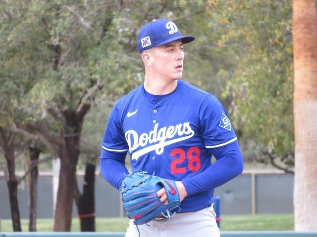 ドジャースのボビー・ミラー（３月撮影）