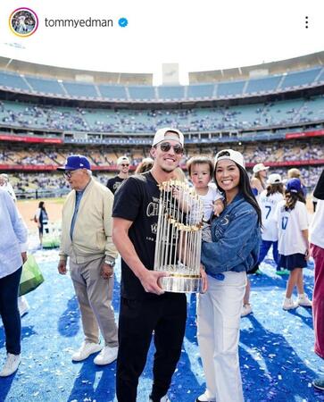 　エドマンのインスタグラム（ｔｏｍｍｙｅｄｍａｎ）より