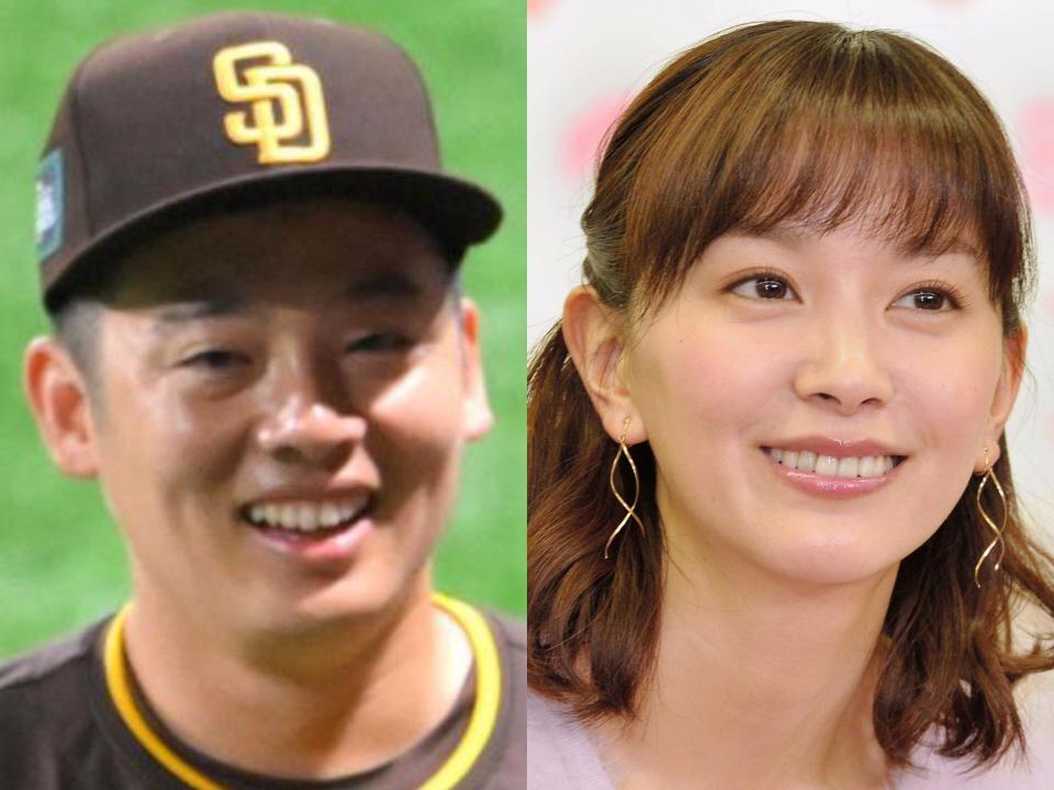 　松井裕樹（左）と石橋杏奈