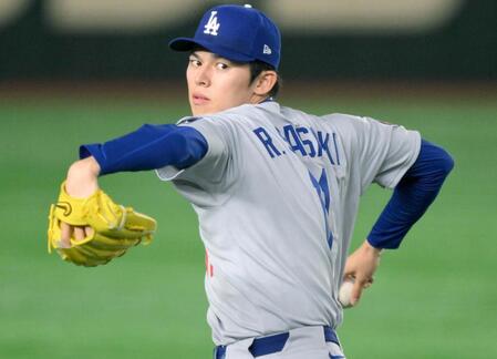 佐々木朗希、６回２安打２失点　ＭＬＢ初勝利の権利持って降板　２ラン被弾直後にフリーマンら３点援護　最速１５６キロ