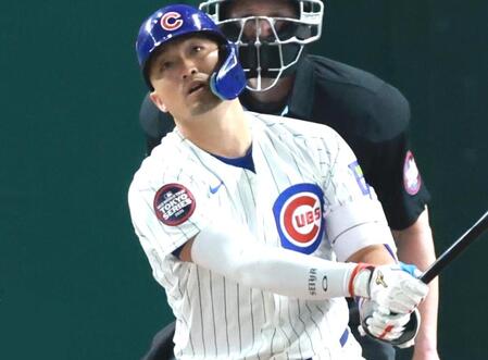 【動画】不運の今永昇太を援護！鈴木誠也のフェン直二塁打　二塁上のパフォも決まってる