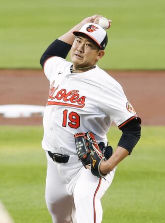 　ヤンキース戦に先発した菅野（共同）