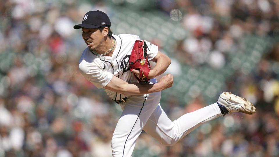 　オリオールズ戦の９回に登板し、１回を無安打無失点だったタイガース・前田＝デトロイト（ＡＰ＝共同）