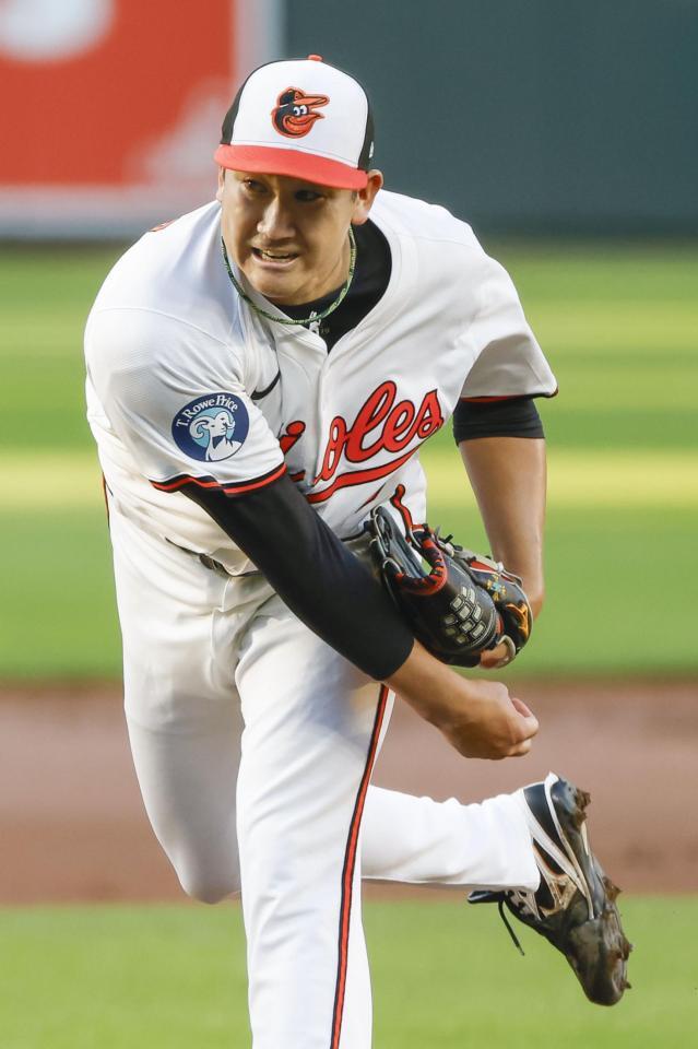 　ヤンキース戦に先発した菅野（共同）