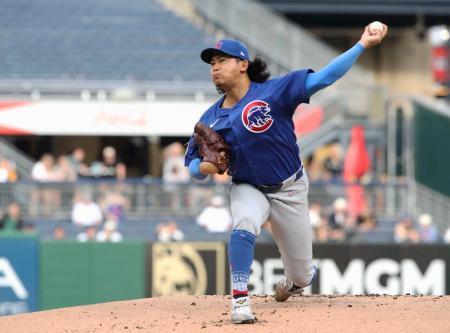 　パイレーツ戦に先発したカブス・今永＝ピッツバーグ（イマジンイメージズ・ロイター＝共同）