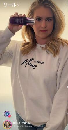 マンシー夫人インスタグラム（ｋｅｌｌｉｅ＿ｍｕｎｃｙ）より