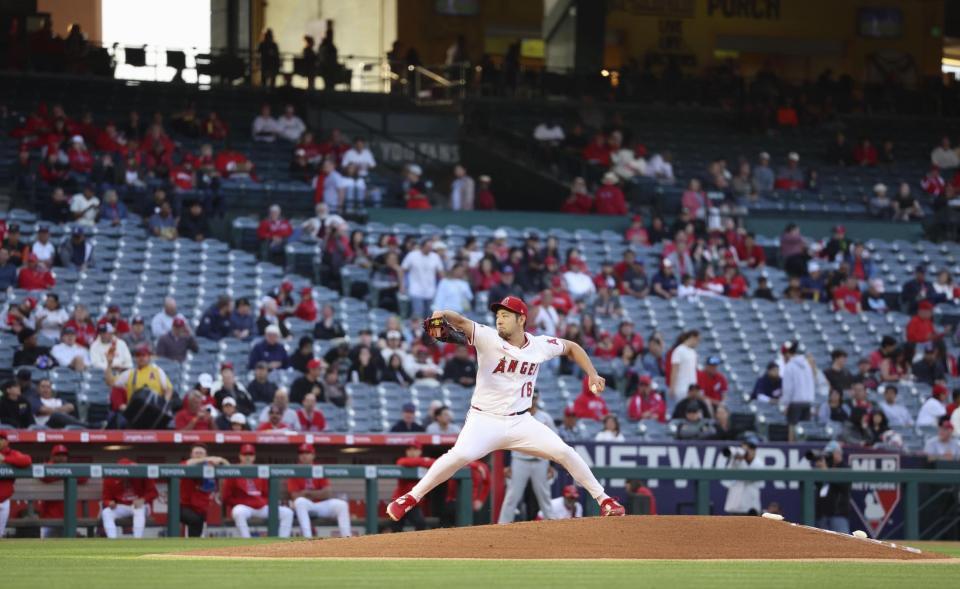 　タイガース戦に先発した菊池（共同）