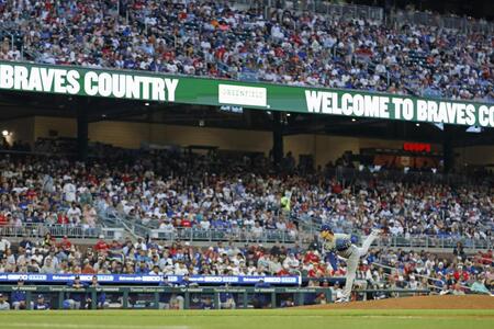 　ブレーブス戦に先発したドジャース・山本（共同）