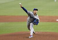 　ブレーブス戦に先発したドジャース・山本（共同）