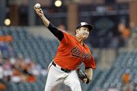 　ロイヤルズ戦に先発したオリオールズ・菅野（ＡＰ＝共同）