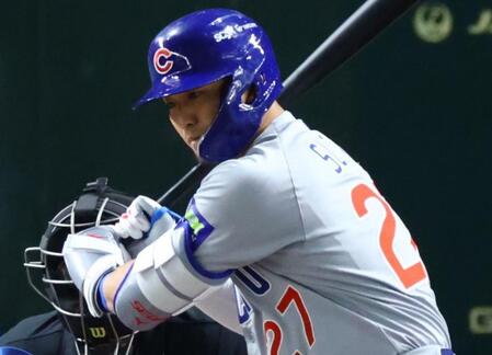 鈴木誠也、３三振含む４打数無安打　２戦連続ノーヒット　九回反撃機は１１２Ｍの大飛球