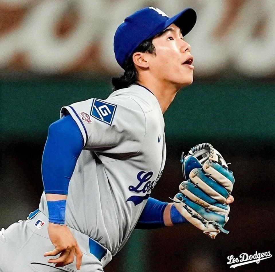 　ドジャースのキム・ヘソン内野手（ロサンゼルス・ドジャース提供）