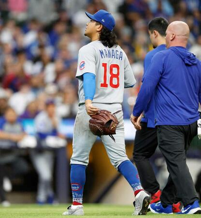 今永昇太　またも緊急降板　ベースカバーで異変　５日精密検査へ