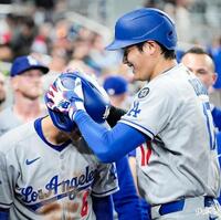 メジャ－初安打を放ったドジャース・金彗成（ロサンゼルス・ドジャース提供）