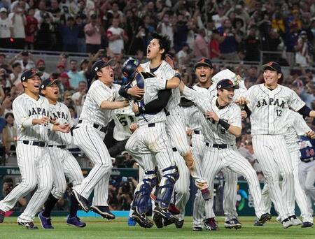 　ＷＢＣで優勝＝２０２３年３月２１日（共同）