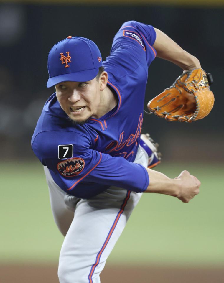 　先発し、６回無失点で４勝目を挙げた千賀（共同）