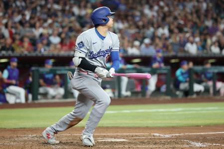 大谷、適時打含む2安打 9戦連続、鈴木ノーヒット