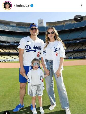 　Ｋ・ヘルナンデスのインスタグラム（ｋｉｋｅｈｎｄｅｚ）より