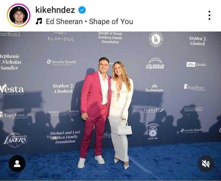 　Ｋ・ヘルナンデスのインスタグラム（ｋｉｋｅｈｎｄｅｚ）より