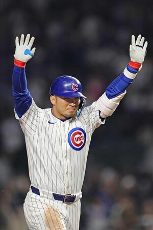 鈴木誠也「適当に振ったら当たった」１０戦ぶり１０号　大谷に続く４年連続２桁本塁打、日本人選手では２人目