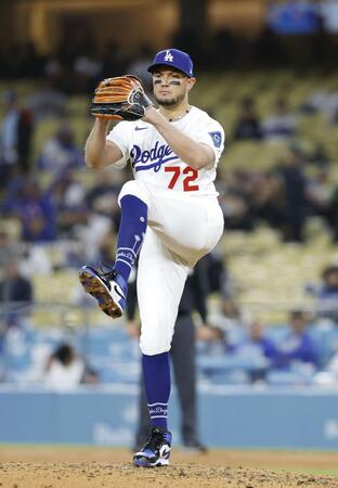 　９回に登板したロハス（共同）