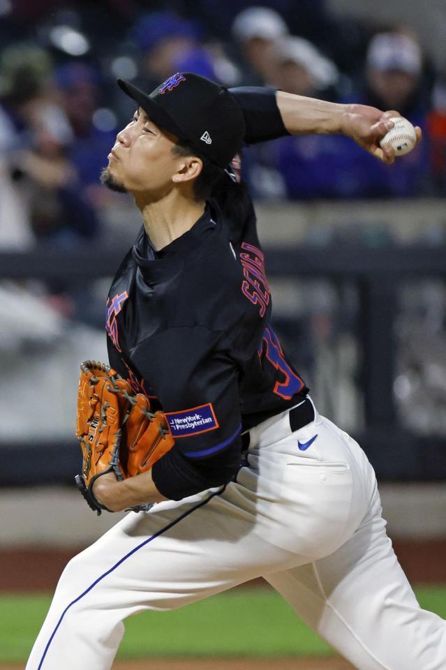 　パイレーツ戦に先発し５回２／３を投げ６安打１失点だった千賀。勝敗は付かなかった（共同）