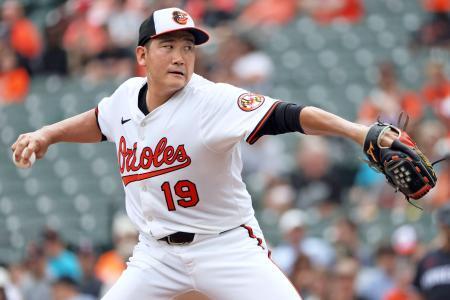 　ツインズ戦に先発したオリオールズ・菅野＝ボルティモア（ＡＰ＝共同）