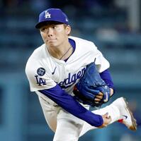 　６回３失点で５勝目を挙げた山本（共同）