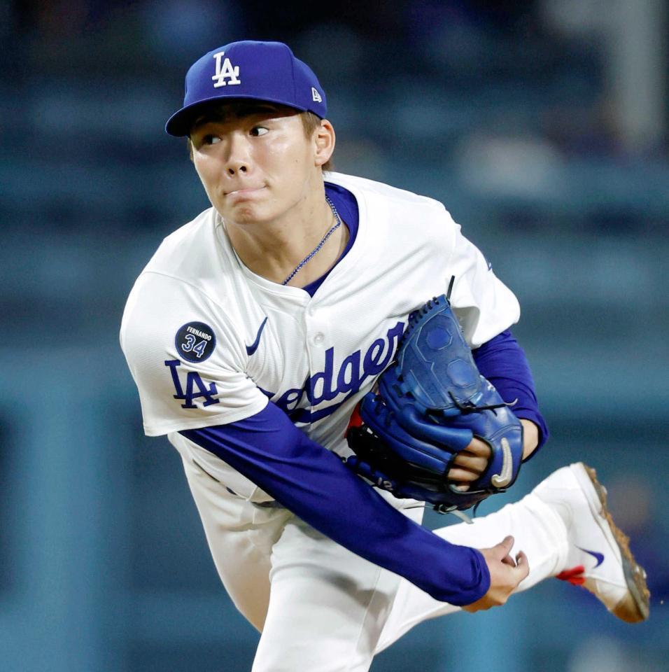 　６回３失点で５勝目を挙げた山本（共同）