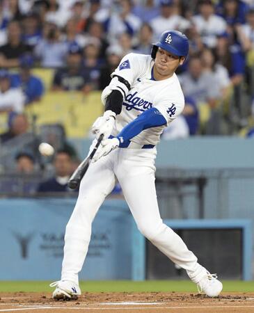 大谷翔平は古巣との一戦、初回第１打席で中前打　３戦連続安打をマーク