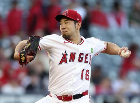 菊池雄星 6回途中無失点で移籍後初勝利の権利 毎回走者背負うも粘りの投球 六回満塁のピンチ招いて降板も今季最多110球の熱投