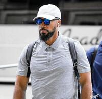 　　球場入りしたＴ・ヘルナンデス（ロサンゼルス・ドジャース提供）