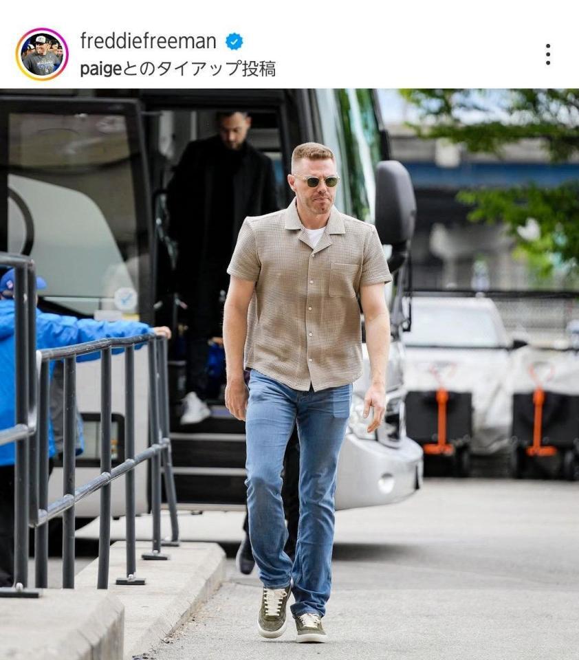 　フリーマンのインスタグラム（ｆｒｅｄｄｉｅｆｒｅｅｍａｎ）より