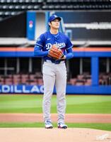 　実戦形式の投球練習に臨んだ大谷翔平（ロサンゼルス・ドジャース提供）