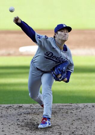 　ガーディアンズ戦に先発した山本（共同）