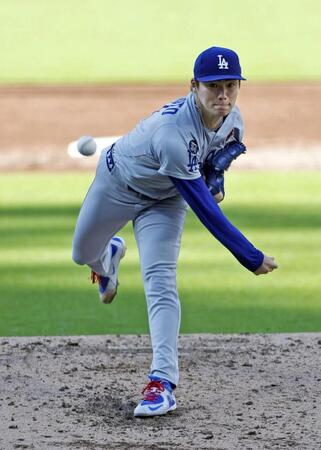 　ガーディアンズ戦に先発した山本（共同）