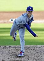 　ガーディアンズ戦に先発した山本（共同）